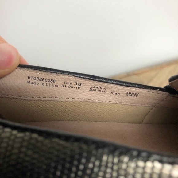 Dansko Gold Addy Metallic Lizard Leather Loafers Women Size 36 or 6 - Picture 8 of 8